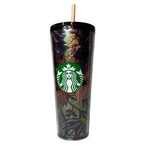Starbucks Fall 2021 Release Floral Foil Venti Tumbler 20oz new